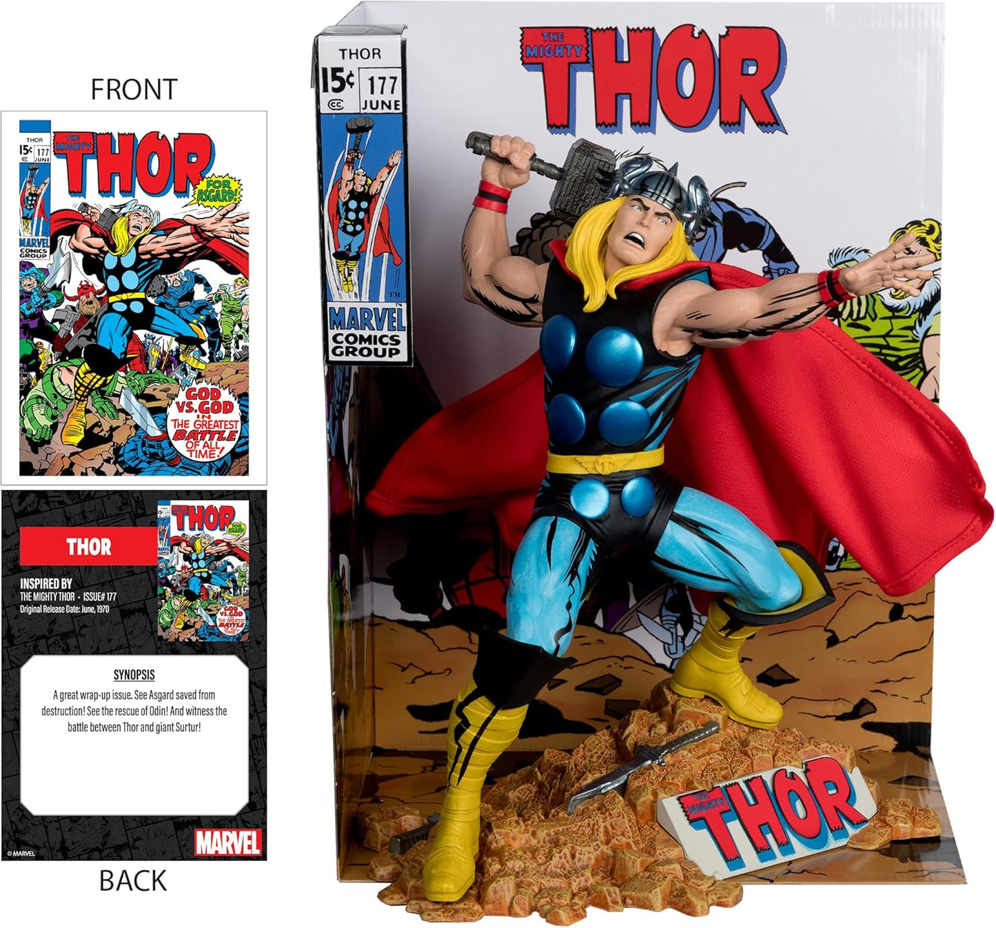 Marvel Thor 1:6th Scale Collectible with Scene & Comic