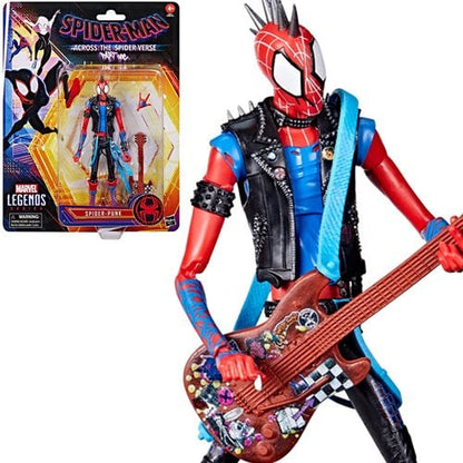Spider-Man Across The Spider-Verse Marvel Legends Spider-Punk 6-Inch Action Figure Ages 4 and Up