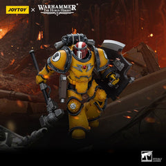 [Pre-Order] Warhammer 40,000 Imperial Fists Legion MkIII Breacher Squad Sergeant Thunder Hammer 1:18 Scale Action Figure