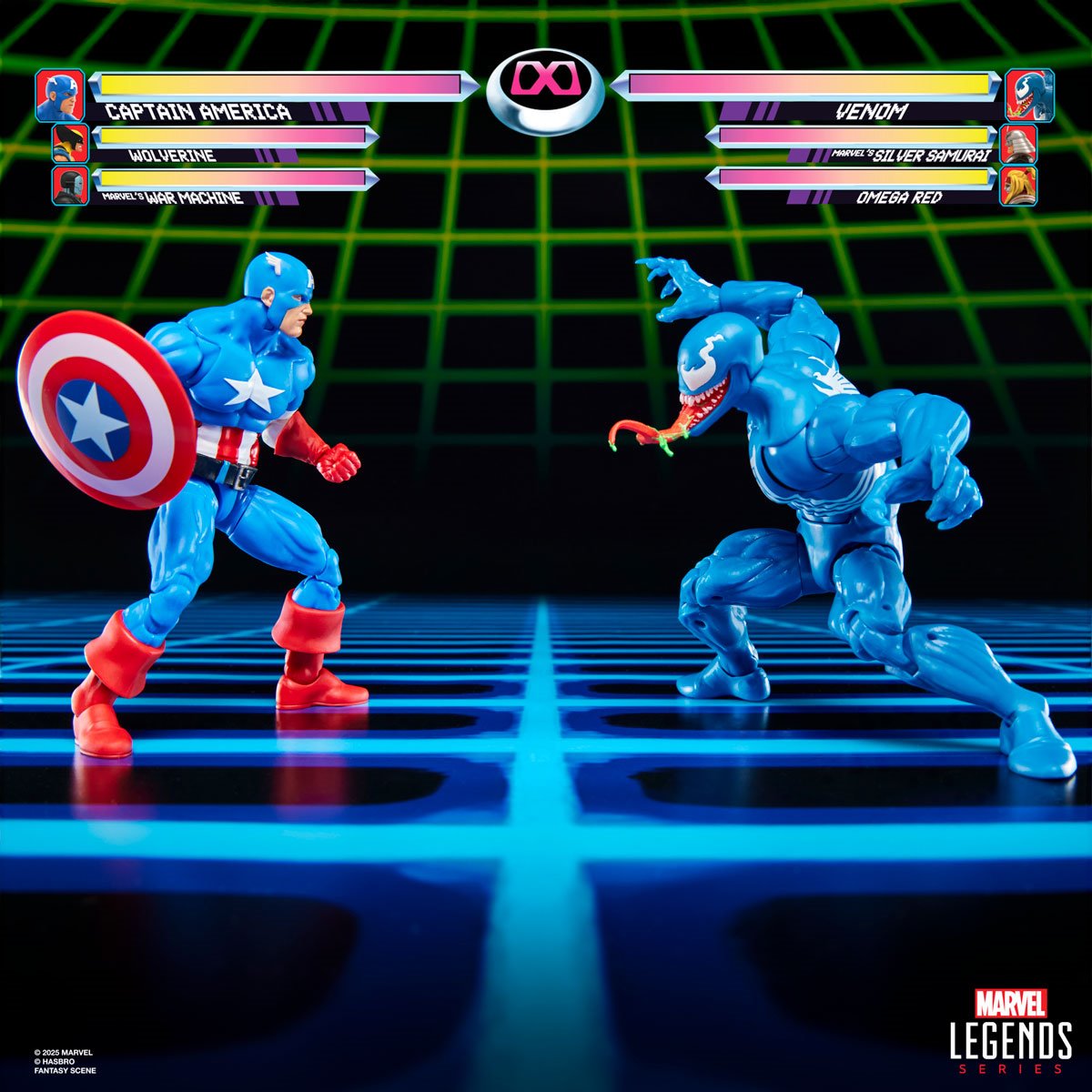 Marvel Legends Series Gamerverse Captain America vs. Venom 6-Inch Action Figures