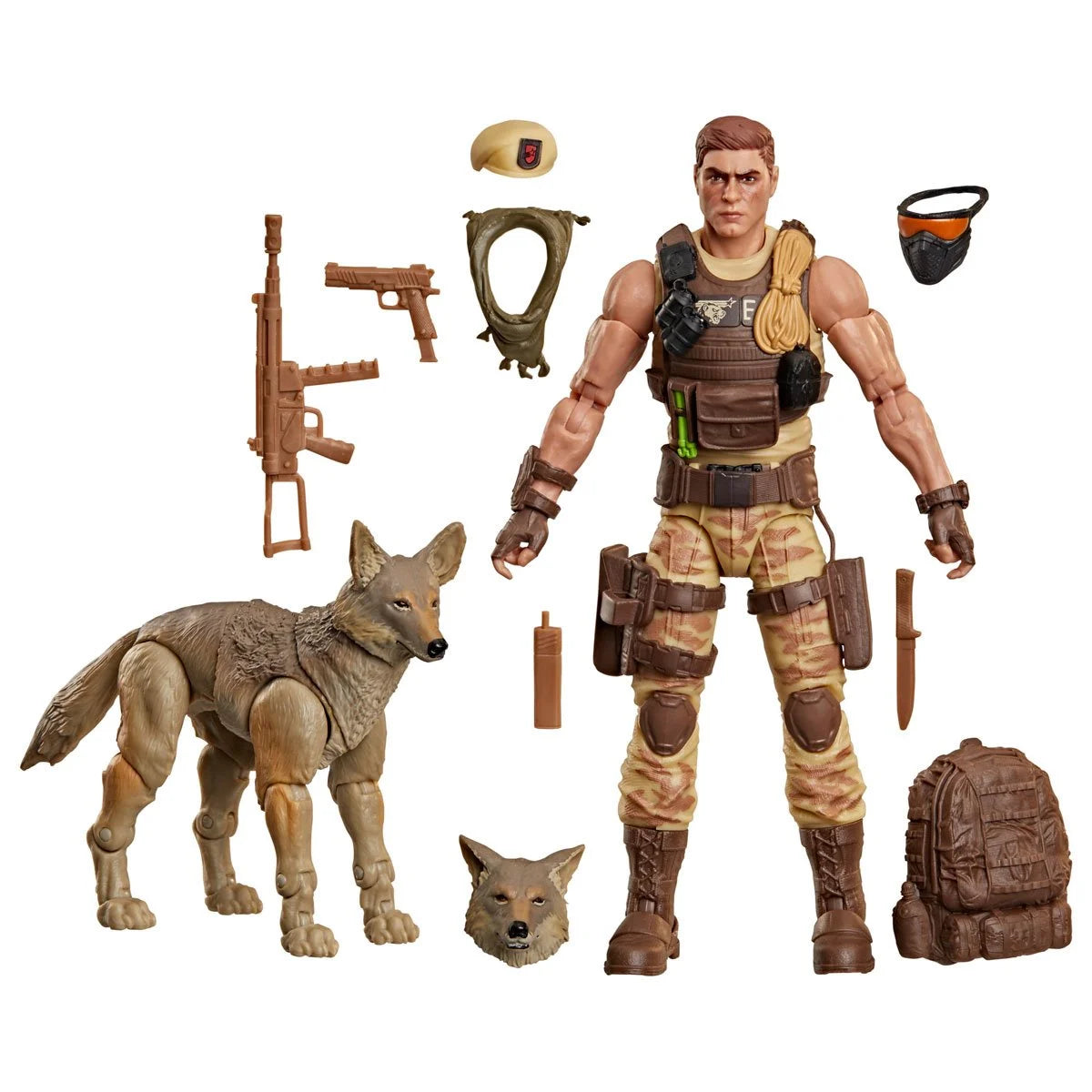 G.I. Joe Classified Series #217 Dusty & Coyote Sandstorm 6-Inch Action Figure and Pet
