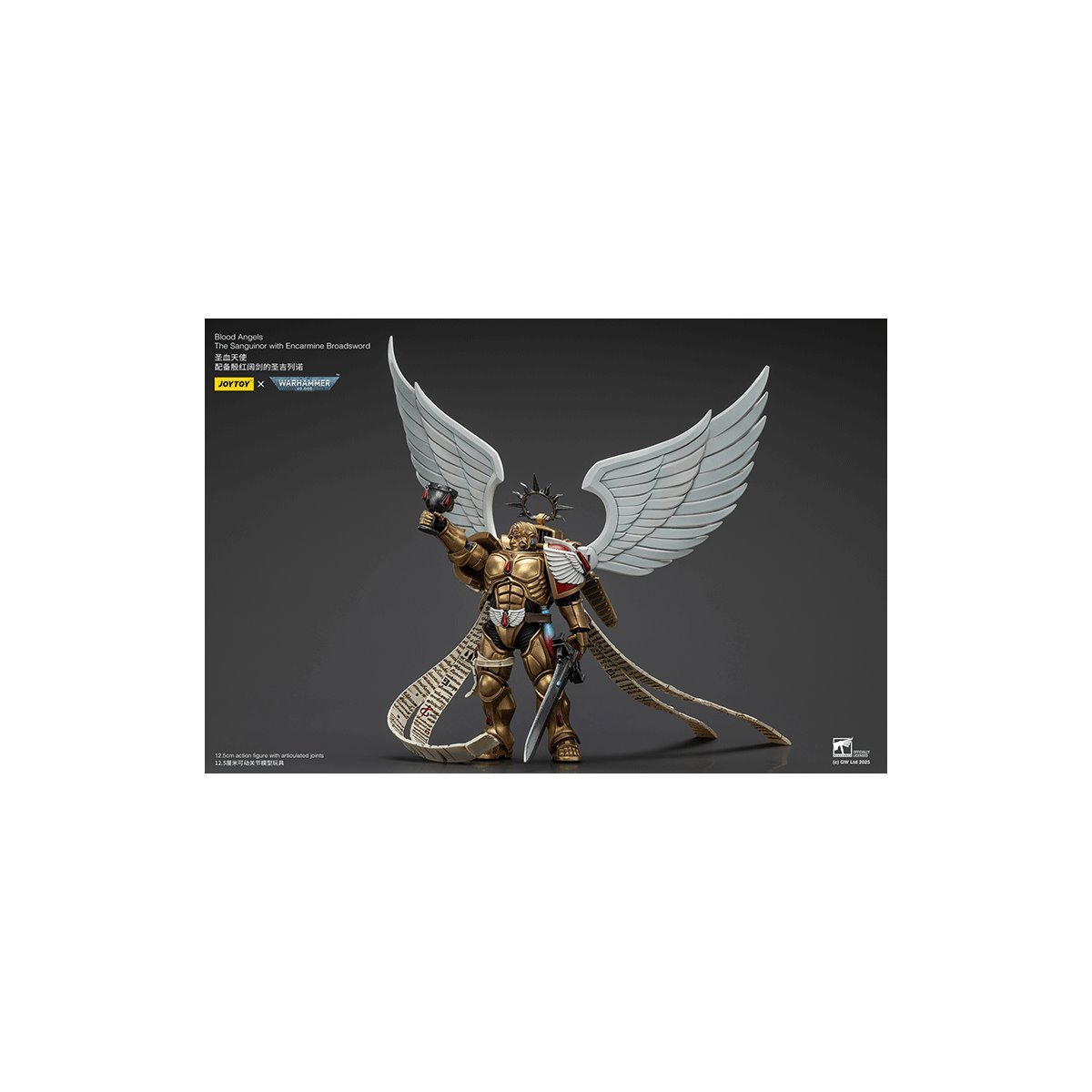 Warhammer 40,000 Blood Angels The Sanguinor with Encarmine Broadsword 1:18 Scale Action Figure