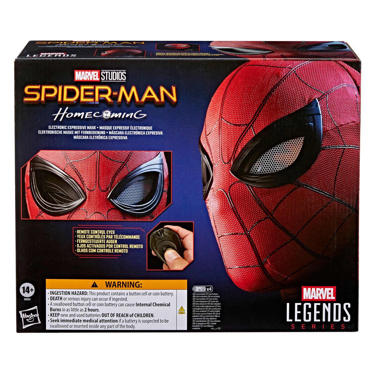 Marvel Legends Series Spider-Man: Homecoming Electronic Expressive Mask