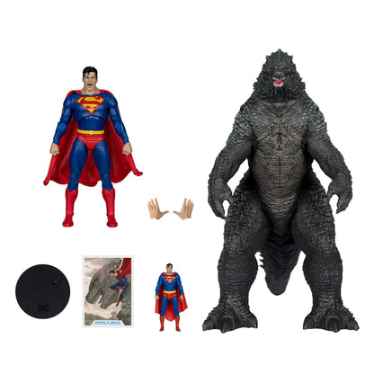 DC Multiverse Superman vs. Godzilla Megafig Justice League vs. Godzilla vs. Kong Action Figure 2-Pack