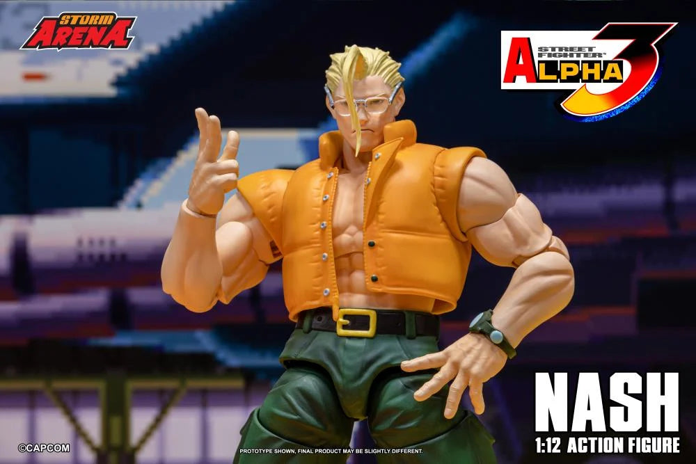 Street Fighter Alpha 3 Storm Arena Nash 1/12 Scale Action Figure