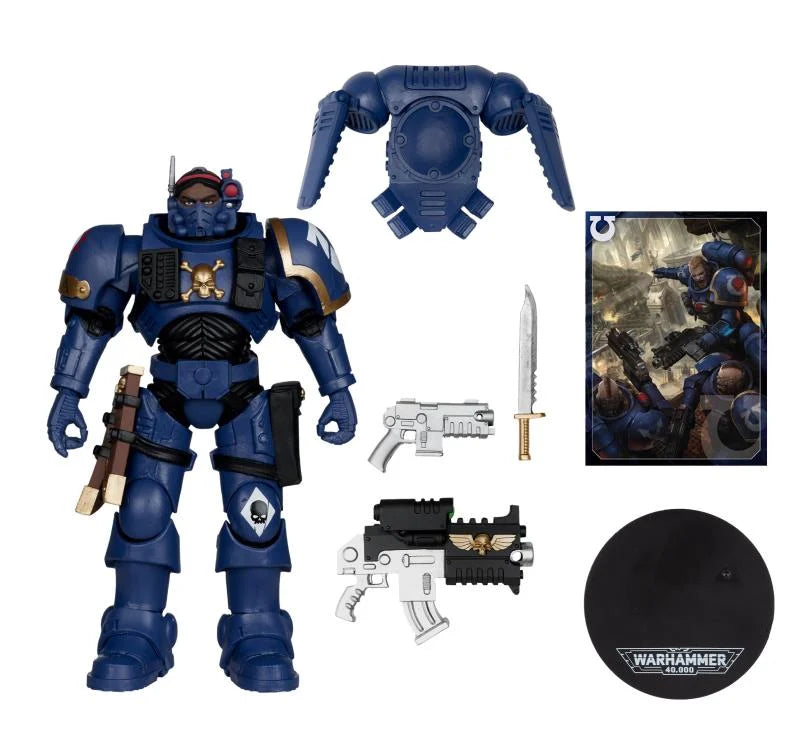 Warhammer 40,000 Wave 11 Ultramarines Lieutenant in Phobos Armour 7-Inch Scale Action Figure