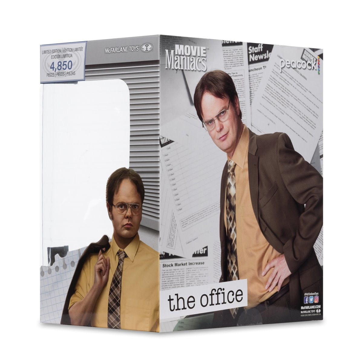 Movie Maniacs NBC Universal Wave 4 The Office Dwight Schrute 6-Inch Scale Posed Figure