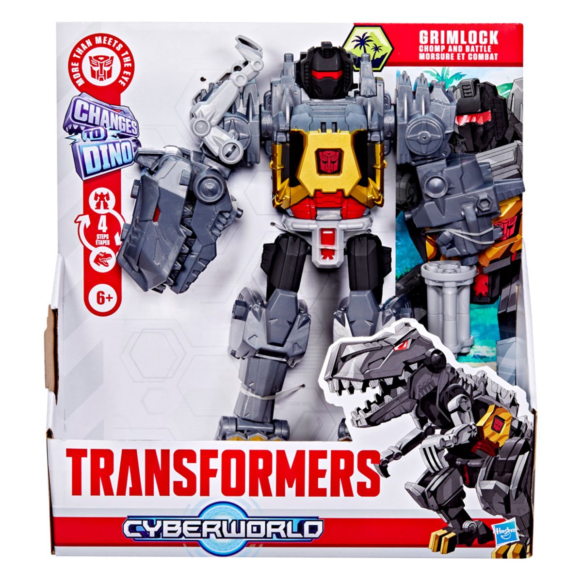Transformers Cyberworld Grimlock Chomp & Battle 9-Inch Action Figure