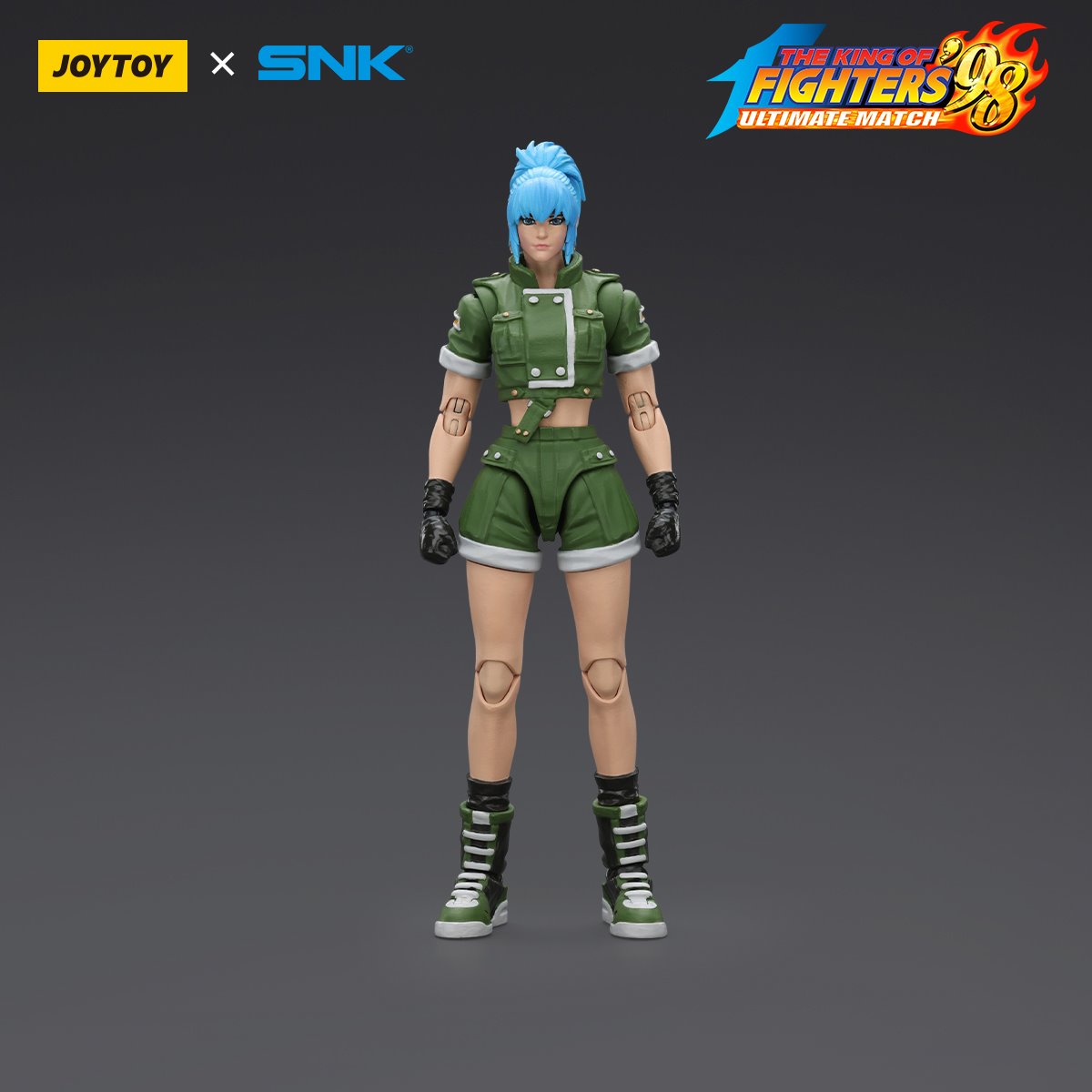 King of Fighters '98 Ultimate Match Ikari Warriors Team Leona Heidern 1:18 Scale Action Figure