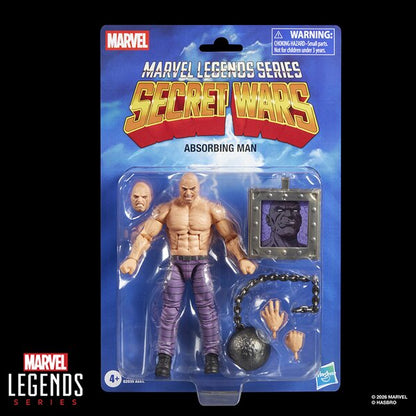 Marvel Legends Series Absorbing Man Retro Comics Secret Wars 6 Inch Action Figure with Shield