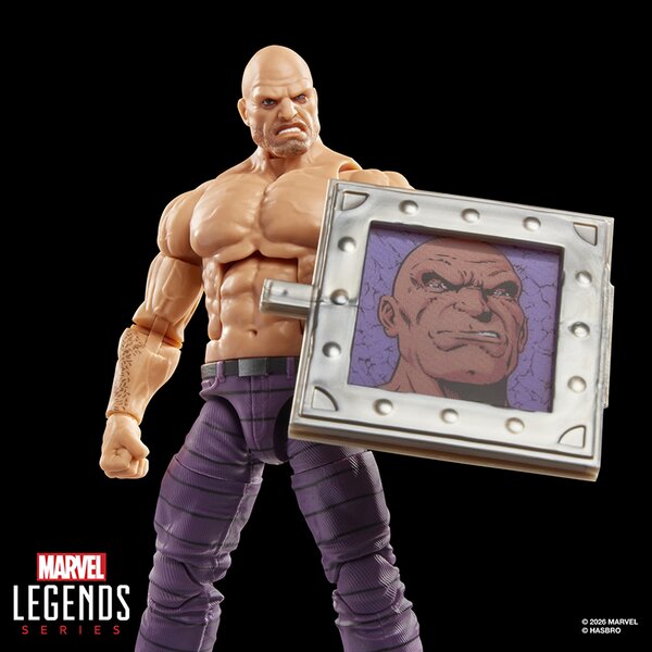 Marvel Legends Series Absorbing Man Retro Comics Secret Wars 6 Inch Action Figure with Shield