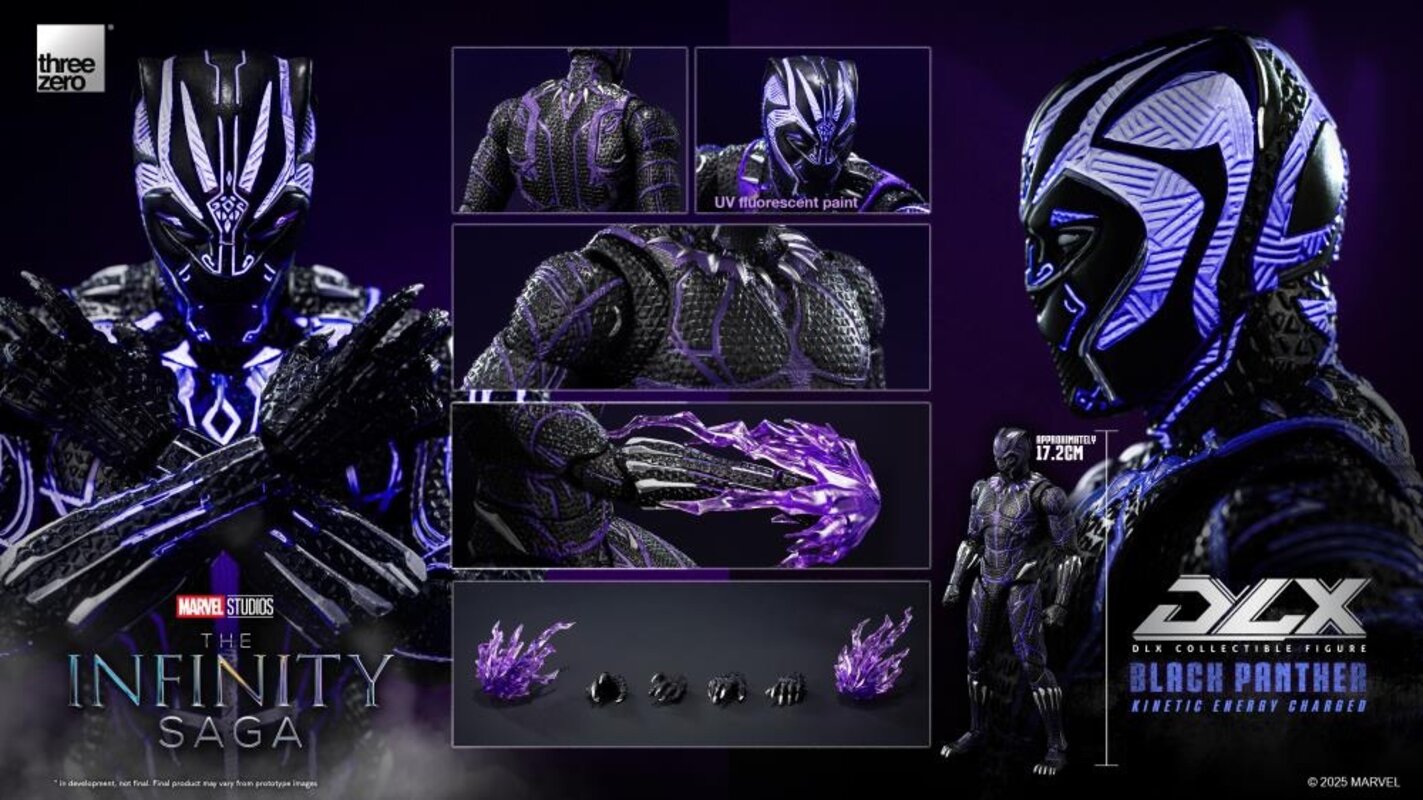 Marvel Studios: The Infinity Saga Black Panther Kinetic Energy Charged DLX Action Figure