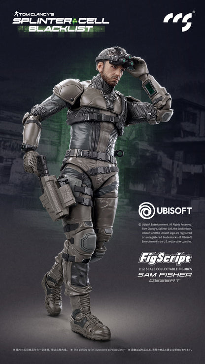 Tom Clancy’s Splinter Cell: Blacklist FigScript Sam Fisher Desert Ver. 1/12 Scale Action Figure