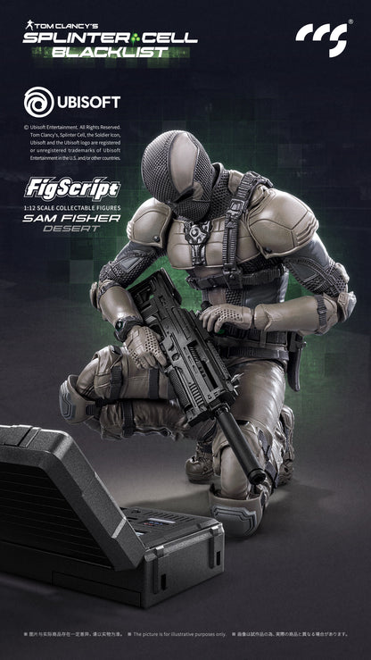 Tom Clancy’s Splinter Cell: Blacklist FigScript Sam Fisher Desert Ver. 1/12 Scale Action Figure
