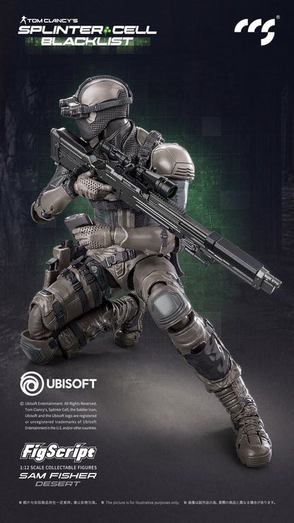Tom Clancy’s Splinter Cell: Blacklist FigScript Sam Fisher Desert Ver. 1/12 Scale Action Figure