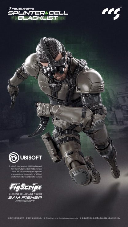 Tom Clancy’s Splinter Cell: Blacklist FigScript Sam Fisher Desert Ver. 1/12 Scale Action Figure