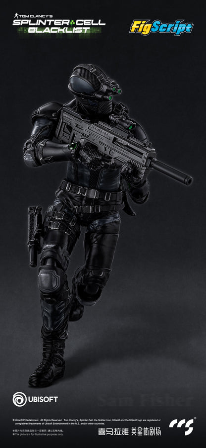 Tom Clancy’s Splinter Cell: Blacklist FigScript Sam Fisher 1/12 Scale Action Figure