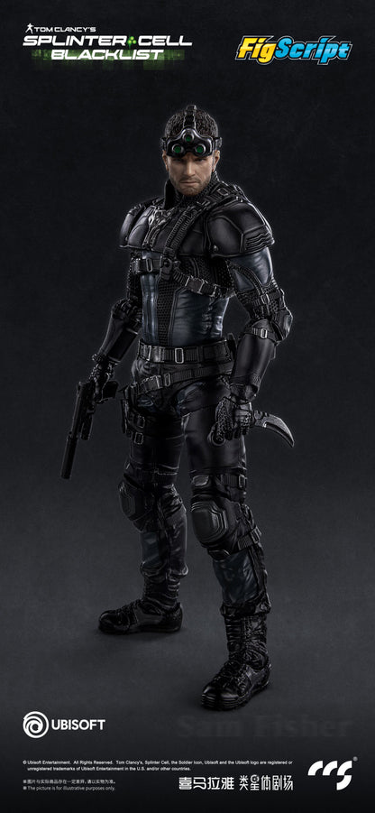 Tom Clancy’s Splinter Cell: Blacklist FigScript Sam Fisher 1/12 Scale Action Figure