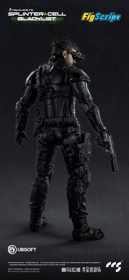 Tom Clancy’s Splinter Cell: Blacklist FigScript Sam Fisher 1/12 Scale Action Figure