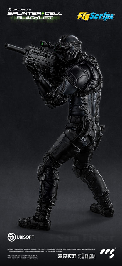 Tom Clancy’s Splinter Cell: Blacklist FigScript Sam Fisher 1/12 Scale Action Figure