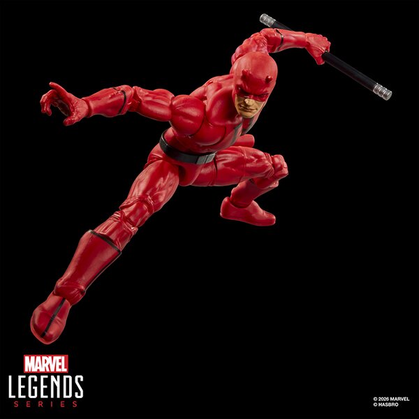 Marvel Legends Series Daredevil Retro Comics Secret Wars 6 Inch Action Figure with Shield