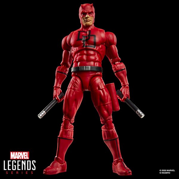 Marvel Legends Series Daredevil Retro Comics Secret Wars 6 Inch Action Figure with Shield