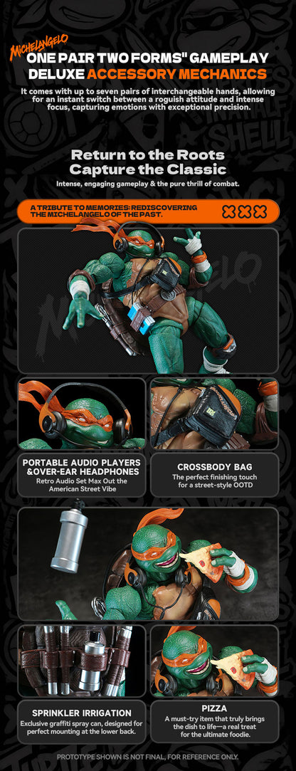 Teenage Mutant Ninja Turtles HB0105 Deluxe Ver. Michelangelo Action Figure