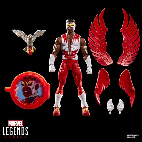 Marvel Legends Series Falcon Retro Comics Secret Wars 6 Inch Action Figure with Shield