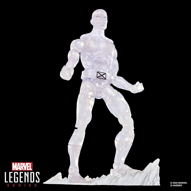 Marvel Legends Series Ice-Man Retro Comics Secret Wars 6 Inch Action Figure with Shield
