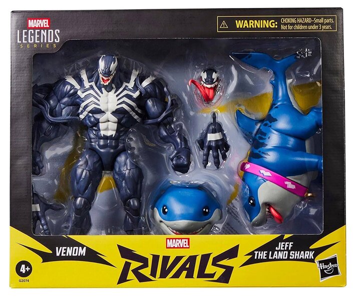 Marvel Legends Series Marvel Rivals Venom & Jeff the Land Shark Action Figure 2-Pack
