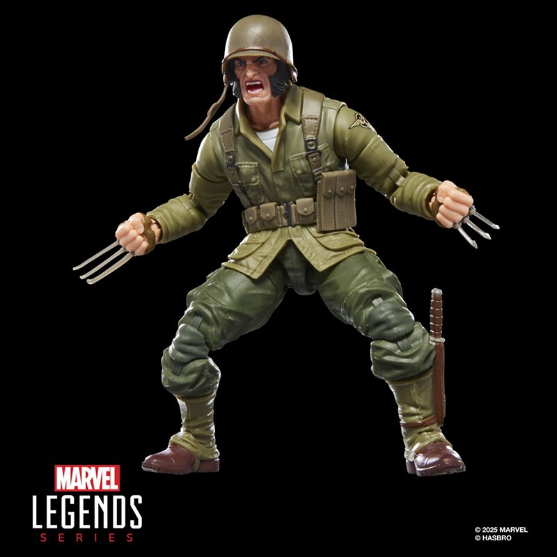 Marvel Legends Series Wolverine (WWII Logan), X-Men Comics Collectible 6-Inch Scale Action Figure