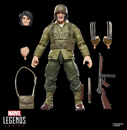 Marvel Legends Series Wolverine (WWII Logan), X-Men Comics Collectible 6-Inch Scale Action Figure