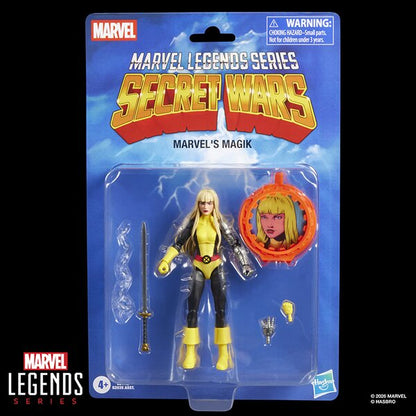 Marvel Legends Series Magik Retro Comics Secret Wars 6 Inch Action Figure with Shield