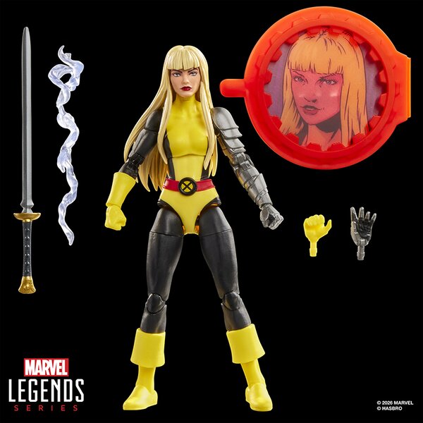 Marvel Legends Series Magik Retro Comics Secret Wars 6 Inch Action Figure with Shield