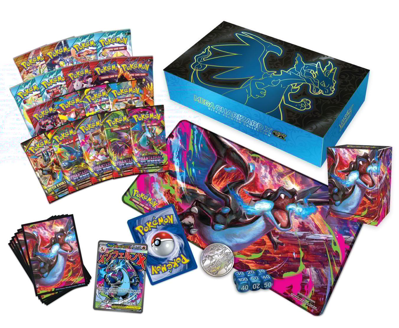 Pokémon TCG: Mega Charizard X ex Ultra-Premium Collection 2025