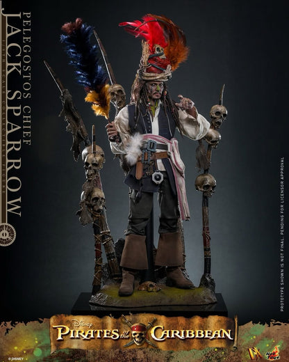 Pirates of the Caribbean: Dead Man's Chest Pelegostos Chief Jack Sparrow 1/6th Scale Collectible Figure