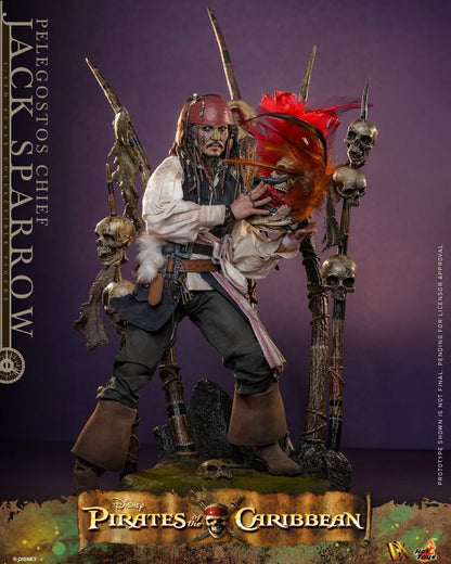Pirates of the Caribbean: Dead Man's Chest Pelegostos Chief Jack Sparrow 1/6th Scale Collectible Figure