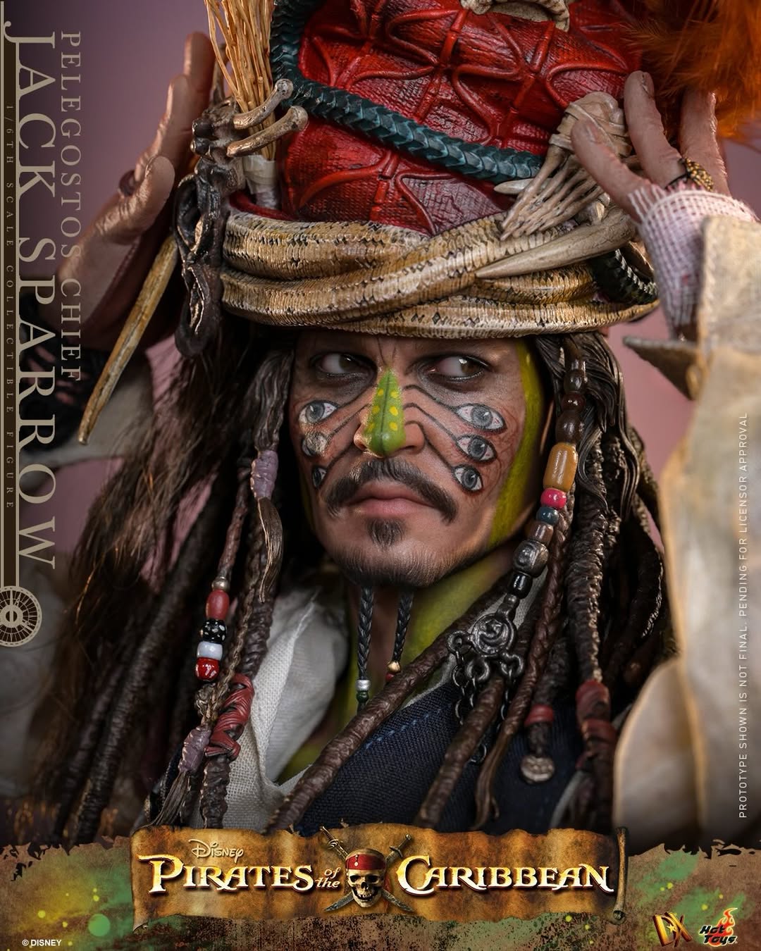 Pirates of the Caribbean: Dead Man's Chest Pelegostos Chief Jack Sparrow 1/6th Scale Collectible Figure