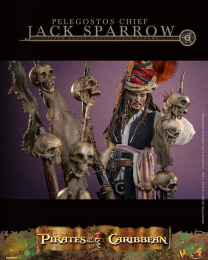 Pirates of the Caribbean: Dead Man's Chest Pelegostos Chief Jack Sparrow 1/6th Scale Collectible Figure