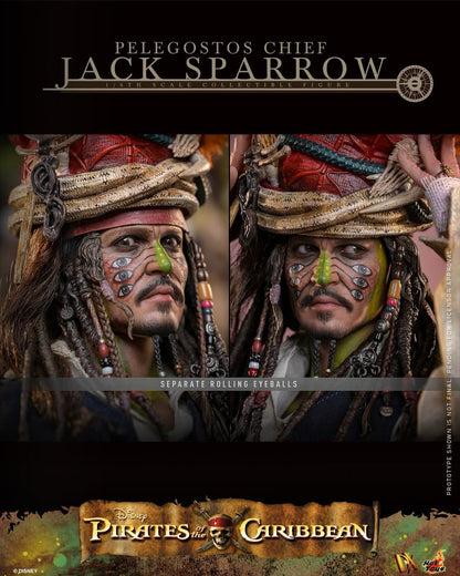 Pirates of the Caribbean: Dead Man's Chest Pelegostos Chief Jack Sparrow 1/6th Scale Collectible Figure