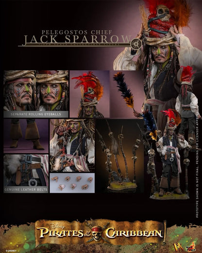 Pirates of the Caribbean: Dead Man's Chest Pelegostos Chief Jack Sparrow 1/6th Scale Collectible Figure