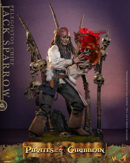Pirates of the Caribbean: Dead Man's Chest Pelegostos Chief Jack Sparrow 1/6th Scale Collectible Figure