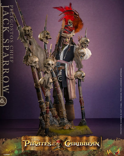 Pirates of the Caribbean: Dead Man's Chest Pelegostos Chief Jack Sparrow 1/6th Scale Collectible Figure