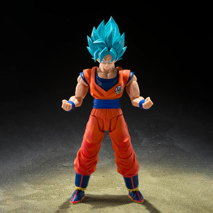 Dragon Ball Super Saiyan God Super Saiyan Son Goku Blue Power Transcending Limits S.H.Figuarts Action Figure
