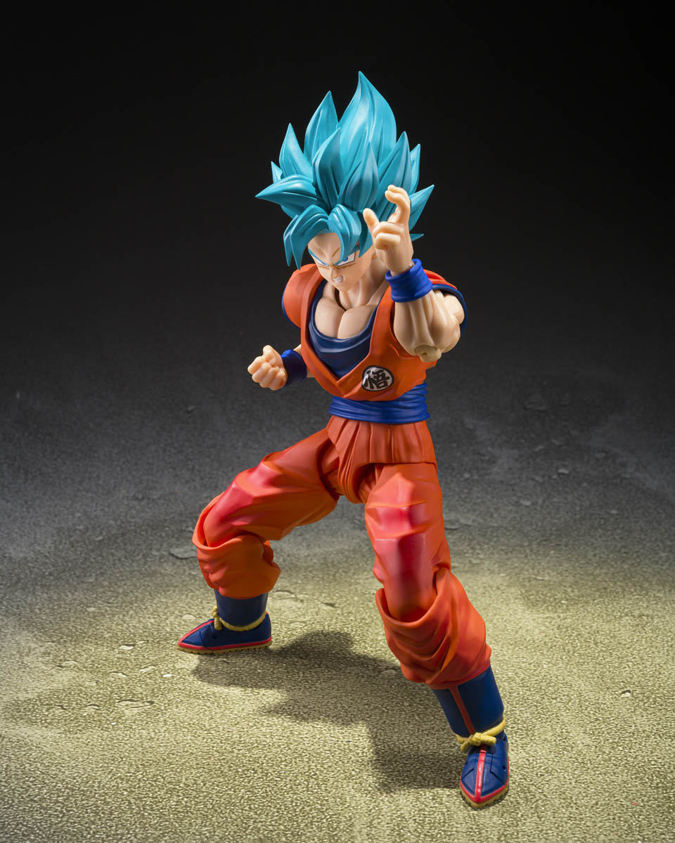 Dragon Ball Super Saiyan God Super Saiyan Son Goku Blue Power Transcending Limits S.H.Figuarts Action Figure