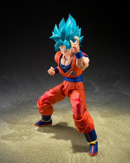 Dragon Ball Super Saiyan God Super Saiyan Son Goku Blue Power Transcending Limits S.H.Figuarts Action Figure