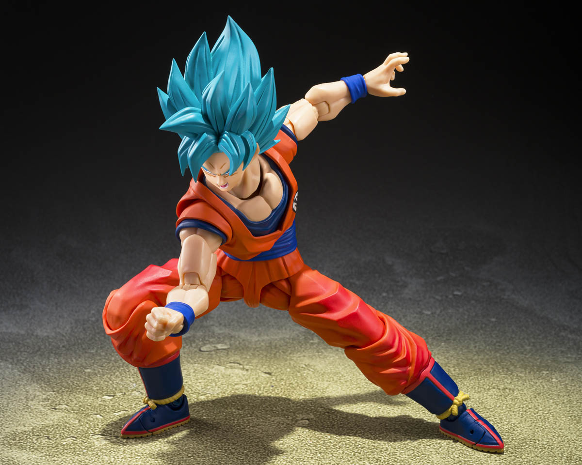 Dragon Ball Super Saiyan God Super Saiyan Son Goku Blue Power Transcending Limits S.H.Figuarts Action Figure