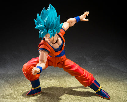 Dragon Ball Super Saiyan God Super Saiyan Son Goku Blue Power Transcending Limits S.H.Figuarts Action Figure