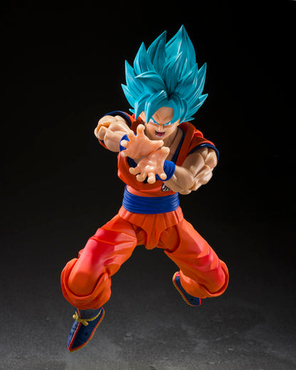 Dragon Ball Super Saiyan God Super Saiyan Son Goku Blue Power Transcending Limits S.H.Figuarts Action Figure