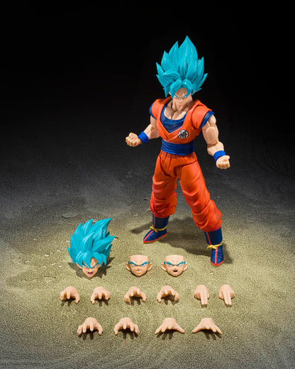 Dragon Ball Super Saiyan God Super Saiyan Son Goku Blue Power Transcending Limits S.H.Figuarts Action Figure